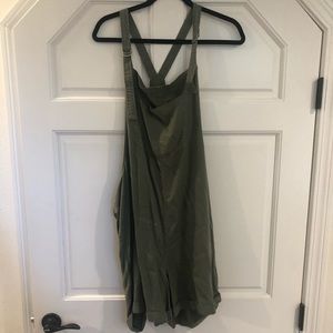 Aerie Linen Overalls XXL